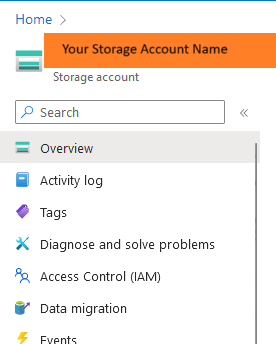 Azure Storage Account Name